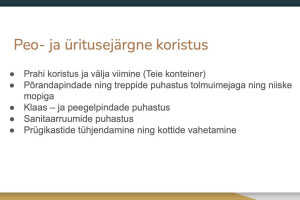 Triti Clean OÜ Puhastusteenused, pärnumaal, peojärgne koristus, pindade koristus