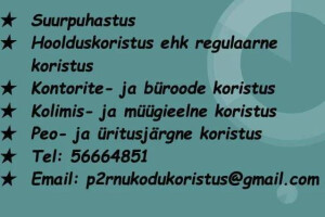 Triti Clean OÜ Puhastusteenused, ühekordne suurpuhastus, üldpuhastus, üldpuhastustööd